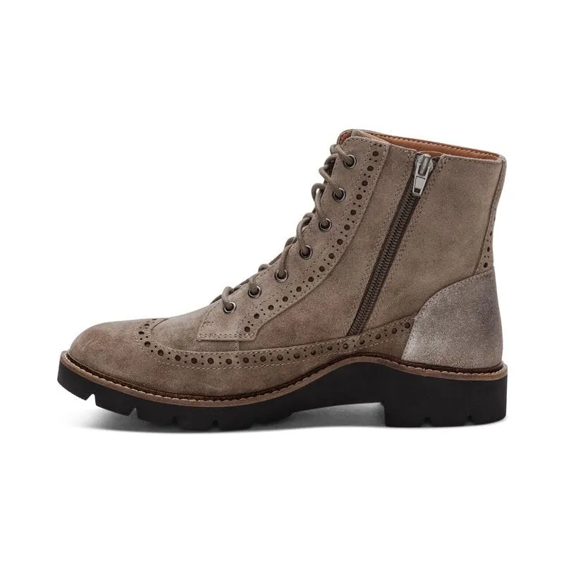 Aetrex Women's Margot Lace Boots- Dark Taupe